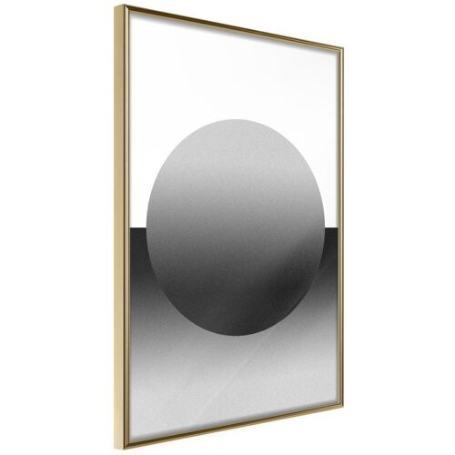 Affiche Murale Encadrée "Levitating Sphere" 21 X 30 Cm Or