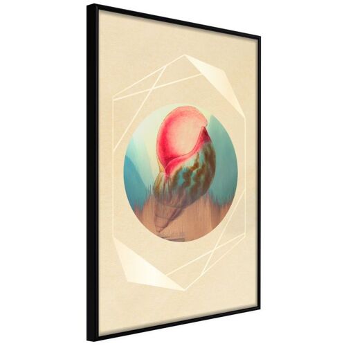 Affiche Murale Encadrée "Sound Of The Sea" 21 X 30 Cm Noir