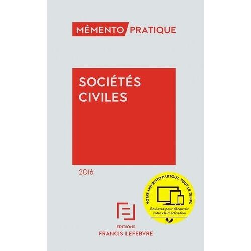 Sociétés Civiles - Mémento Pratique 2016