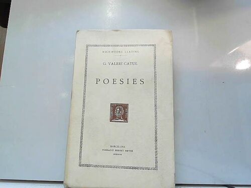 Poesies (Catalan) Fundacio Bernat Metge, Barcelona