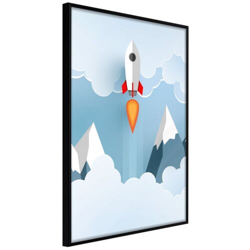 Affiche Murale Encadrée "Bye Bye Earth" 30 X 42 Cm Noir