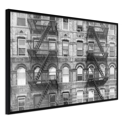 Affiche Murale Encadrée "Strangers" 90 X 60 Cm Noir