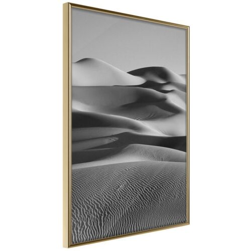 Affiche Murale Encadrée "Ocean Of Sand Ii" 30 X 42 Cm Or