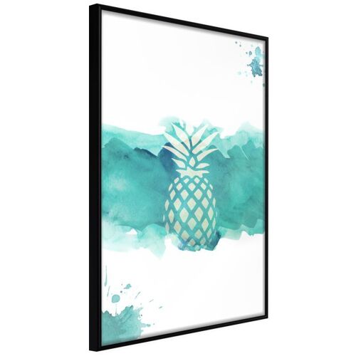 Affiche Murale Encadrée "Pastel Pineapple" 21 X 30 Cm Noir