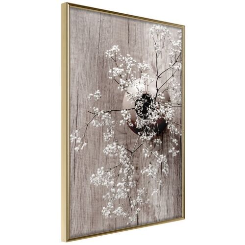 Affiche Murale Encadrée "Reminiscence Of Spring" 40 X 60 Cm Or
