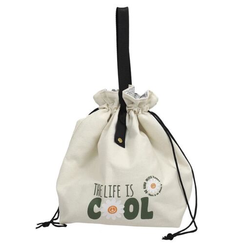 Sac Fraîcheur "Life Is Cool" 34cm Naturel