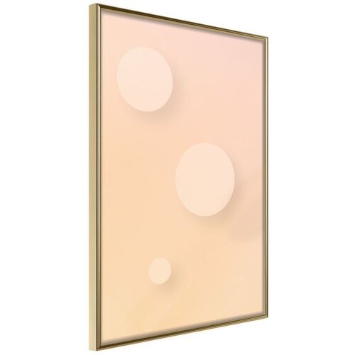 Affiche Murale Encadrée "Pastel Closeness" 21 X 30 Cm Or