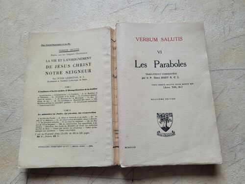 Verbum Salutis, Tome 6 : Les Paraboles Traduites Et Commentées Par Le P. Denis Buzy S. C. J.