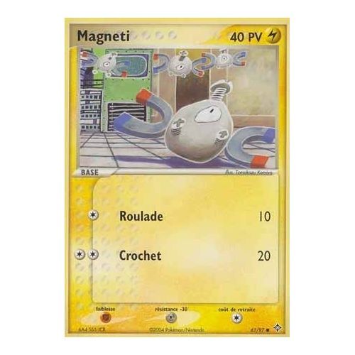 Carte Rare Pokemon Française = Magneti - Pv 40 - N° 4/10 - Série Ex Trainer Kit 1 Latios Logo Bleu, De 2006