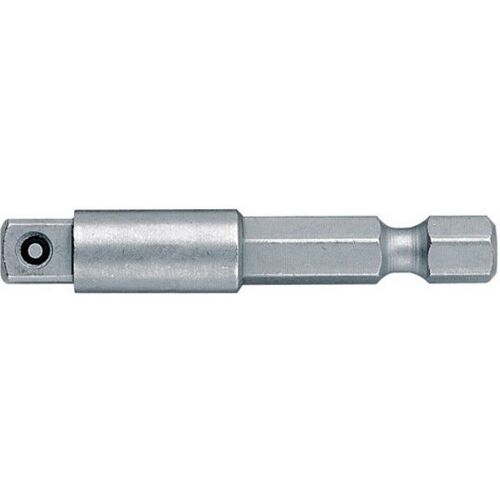 Raccord tige à 6 pans 1/4'' /prise de force à 4 pans 1/4'', Long. totale 50 mm