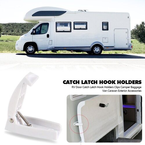 Loquet De Support De Porte Pour Rv, Camping-Car, Remorque, Bagages De Voyage, Accessoires De Voiture, Abs Blanc, Style Automatique