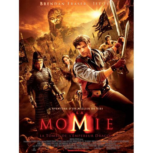 La Momie 3 : La Tombe De L'empereur Dragon / Affiche Cinéma Originale 120x160 Cm Pliée.