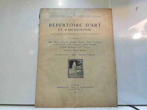 Répertoire D'art Et D'archéologie Fascicule 2 - 1910
