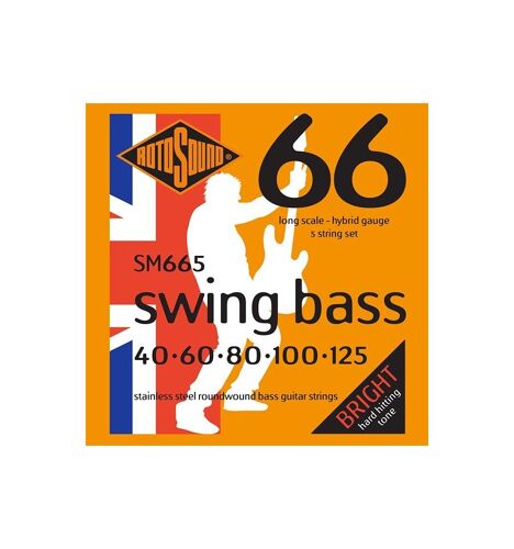 Rotosound Sm665 Swing Bass - Jeu De 5 Cordes Basse - 40-125