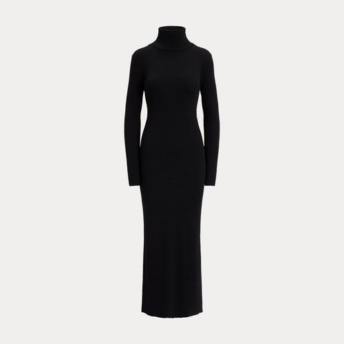 Robe Côtelée À Col Roulé