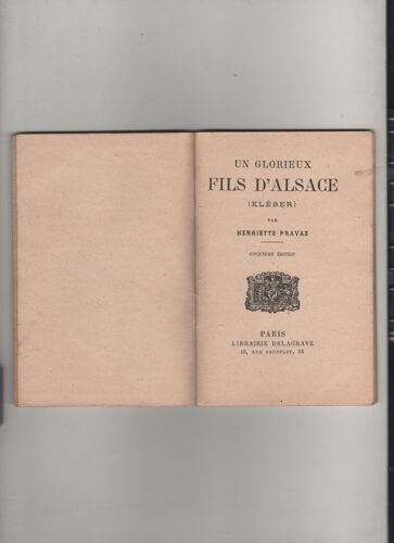 Un Glorieux Fils D'alsace (Kleber)