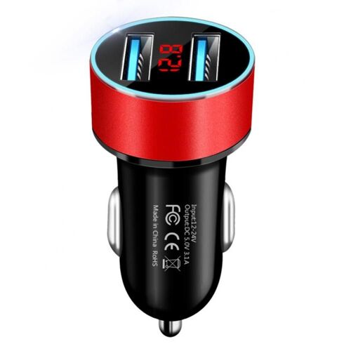 Chargeur Universel Pour Véhicule, Allume-Cigare 3,1a, Double Usb, Charge Rapide Pour Téléphone Portable, Accessoires Automobiles