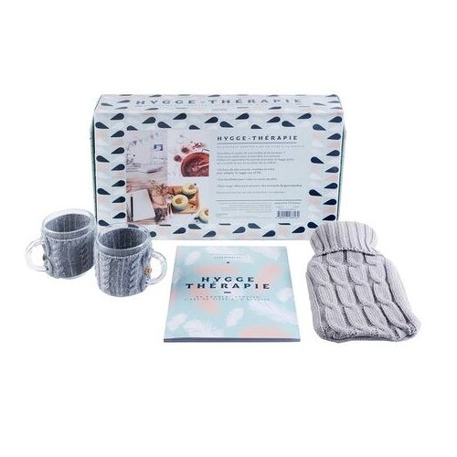 Hygge Thérapie Ou Comment Adopter L'art De Vivre À La Danoise - Coffret Avec 2 Mugs Et 1 Bouillote