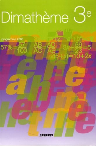 Dimathème 3e - Programme 2008