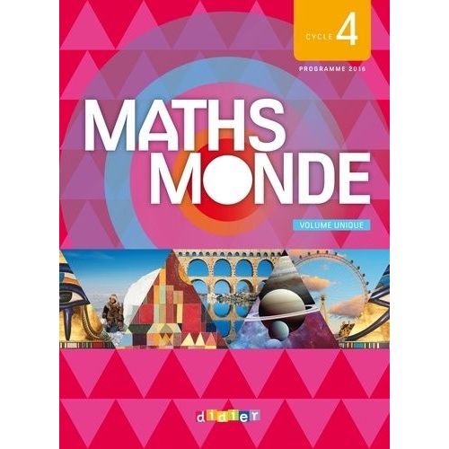 Mathématiques Cycle 4 Maths Monde - Volume Unique