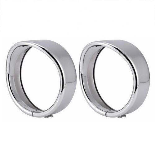 Support De Phare Pour Harley/Yamaha, Anneau De Protection Pour Phare De Moto De 4.5 Pouces, 2 Pièces