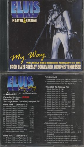 Elvis Presley My Way Master And Session Cd 25 Outtakes 1976