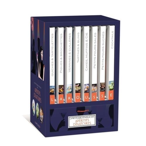 La Petite Bibliothèque Des Apéritifs Dînatoires - Coffret En 8 Volumes : Quiches Et Tartelettes - Piques Et Brochettes, Verrines Et Cuillères - Tartines Et Blinis - Cakes, Muffins Et Cie -...