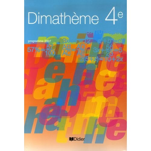 Dimathème 4e - Programme 2007