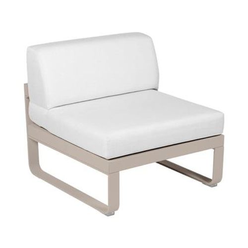 Fermob - Module Fauteuil Moyen Bellevie - 14 Muscade - Blanc Grisé - Beige