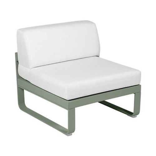 Fermob - Module Fauteuil Moyen Bellevie - 82 Cactus Mat - Blanc Grisé - Vert