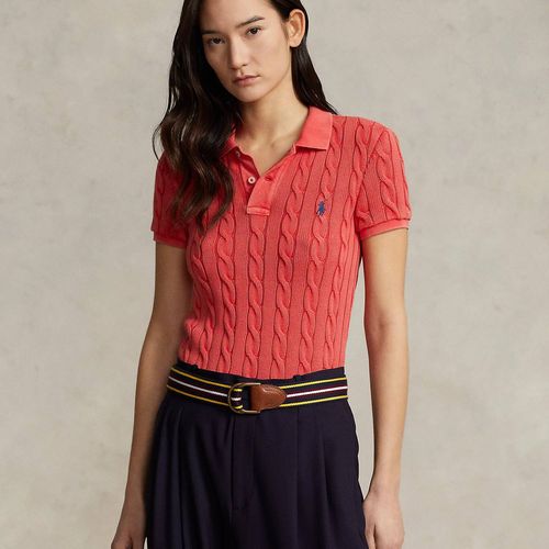 Polo Cintré En Tricot Torsadé