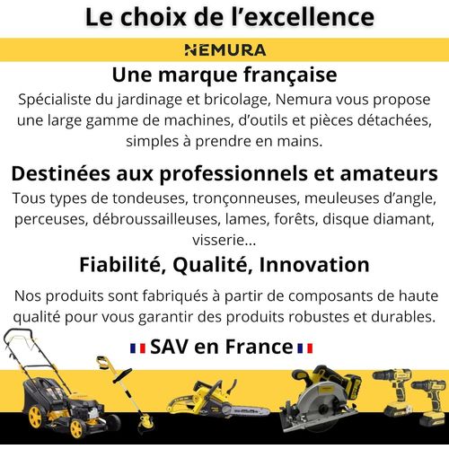 SUBZONAL-Tondeuse Thermique Autotractée 146cm3 à Essence pour Pelouse - Fonction Mulching - Hauteur de Coupe 7 Positions - Démarrage Facile - Outillage Jardin - Marque Française