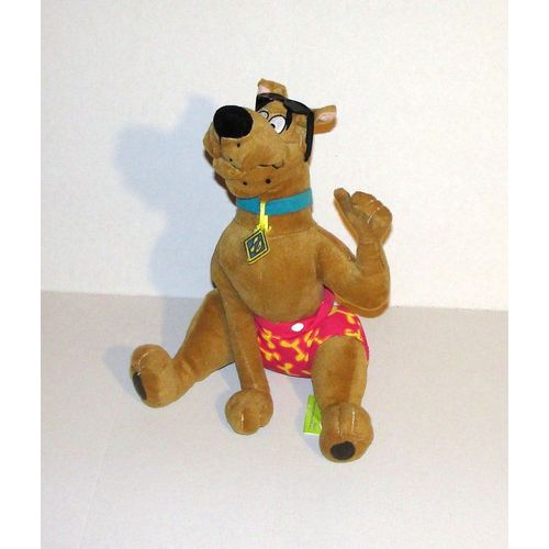 Scooby Doo A La Plage Maillot Rose Doudou Peluche Scoubidou Anna Barbera Pms