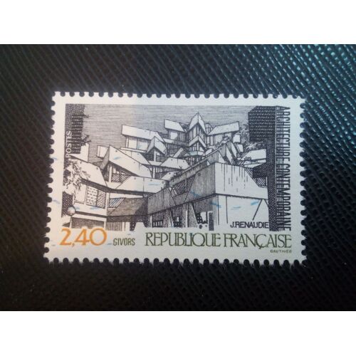 Timbre France Y T 2365 Givors : Architecture Contemporaine 1985 ( 090108 ) X