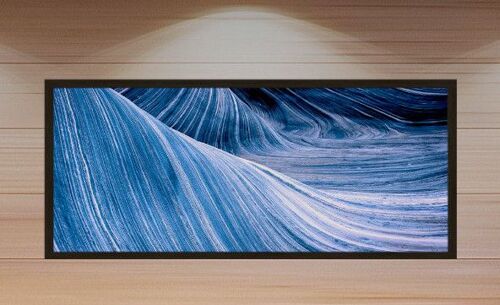 Styledimagevfx - Sir Genteel - Fine Art - Wide Painting - Tableau Large - 120 X 50 Cm - Eau - Water - Blue Bleu