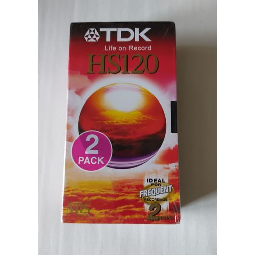 TDK HS120 2 PACK. Cassettes VHS