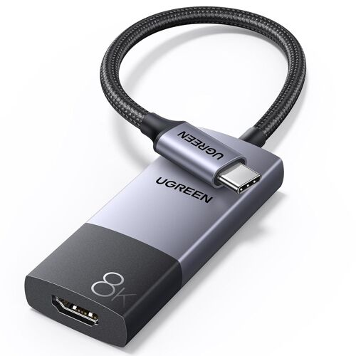 VornixorSarlshop-Adaptateur USB C vers HDMI Femelle 8K 60Hz 48Gbps Compatible avec iPhone 17 Pro Max Air iPhone 16 Plus Pro Max MacBook M4 M3 iPad Air Galaxy S25 S24 Ultra Câble Type C HDMI2.1 Thunde