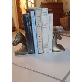Serre-livres tête de cheval en métal