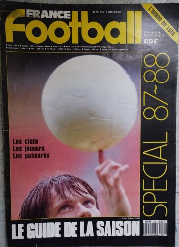France Football N°2154 Du 21 Juillet 1987