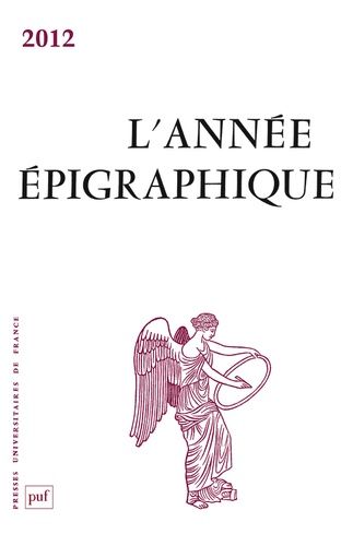L'année Épigraphique 2012