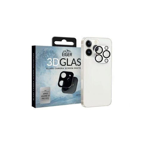 Film De Verre Pour Appareil Photo Noir Transparent Eiger 3d Pour Iphone 13 Pro Max
