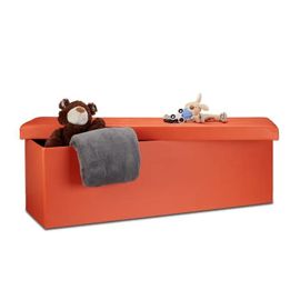 Tabouret Pliant Similicuir 114x38x38 - Orange