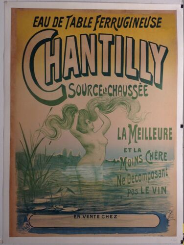 Affiche Eau De Table Ferrugineuse Chantilly