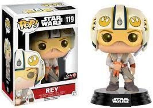 Figurine Funko Pop Rey With Helmet 119 Star Wars Vii The Force Awakens