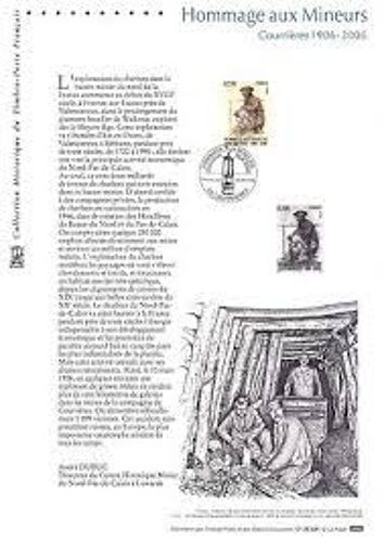 Collection Historique Du Timbre Poste Francais Hommage Aux Mineurs 25/02/2006 (1er Jour)