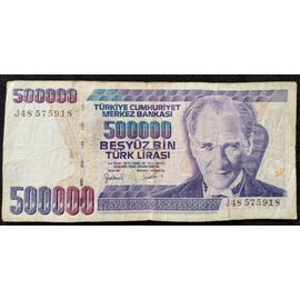 Billet De 500 000 Livres Turques (Türk Lirasi)