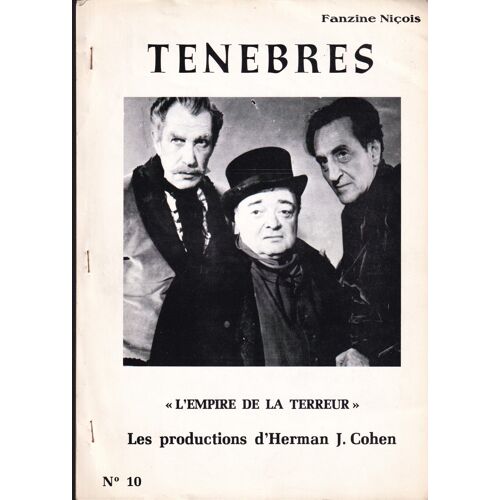 Ténèbres Fanzine Niçois N°10 : L'empire De La Terreur, Les Productions De Herman J. Cohen