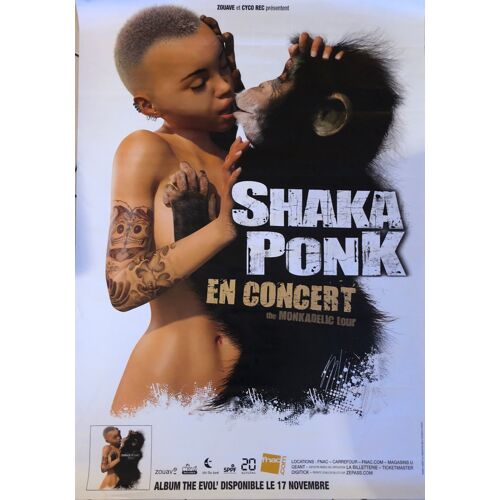 Shaka Ponk - En Concert 2018 - 84x120cm - Affiche / Poster Envoi En Tube