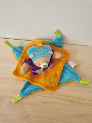 Doudou Ours Orange Bleu Doudou Et Compagnie