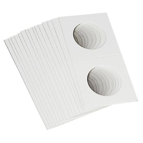 100pcs Square Cardboard Coin Holders Coin Supplies Coin Album Collection Lighthouse Stamp Coin Hold